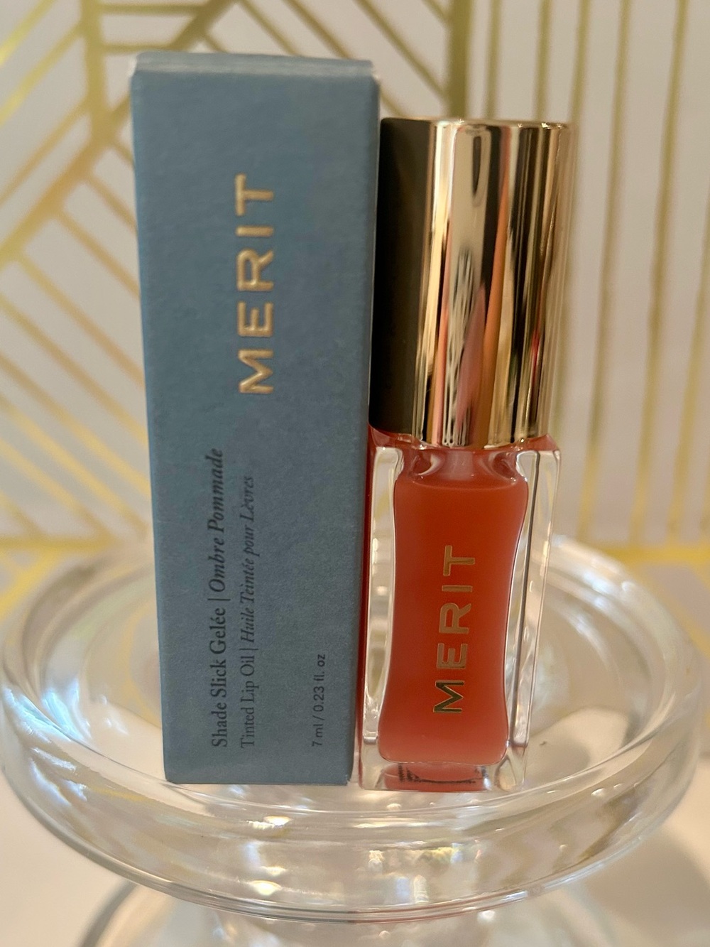 ✨ MERIT Beauty Shade Slick Gelée Tinted Lip Oil | Jeté | Full Size | New in Box